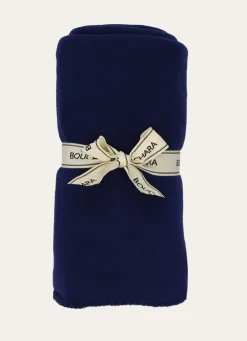 Discount Bouchara PLAID POLAIRE UNI MARINE