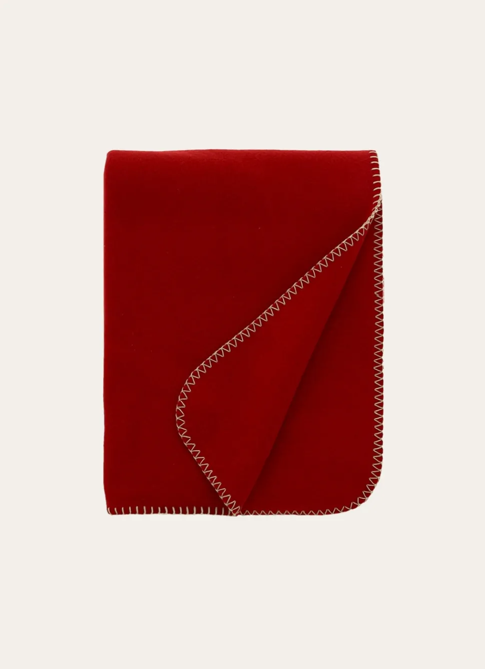 New Bouchara PLAID POLAIRE UNI rouge