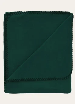 Online Bouchara PLAID POLAIRE UNI VERT FONCE