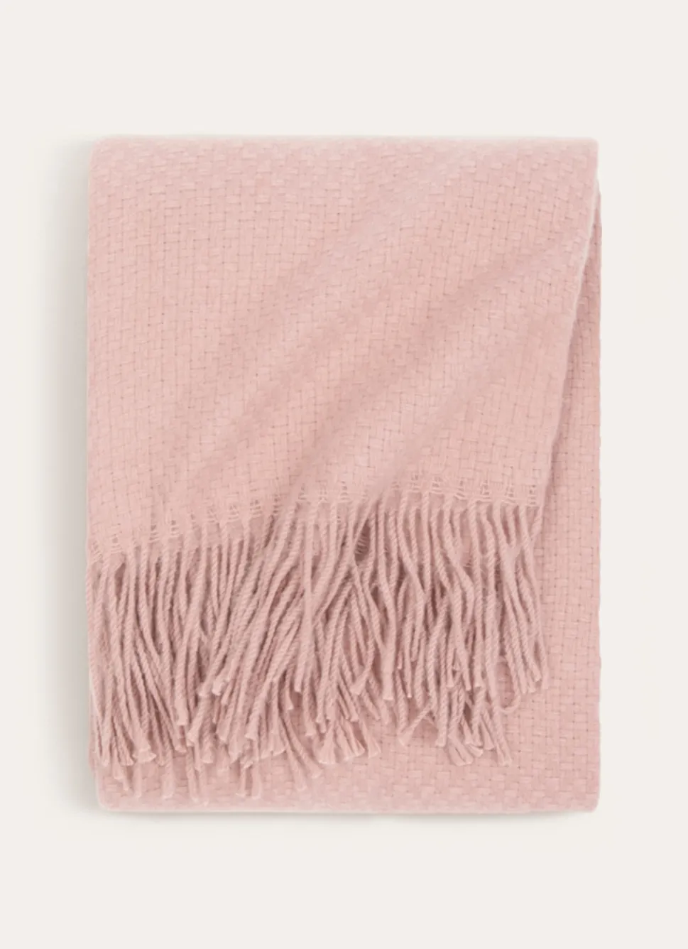 Best Bouchara PLAID TISSÉ UNI RIVAGE ROSE