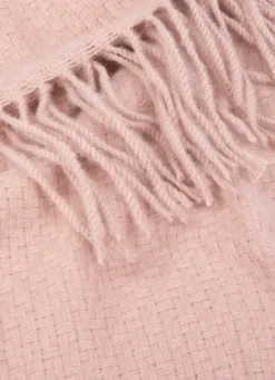 Best Bouchara PLAID TISSÉ UNI RIVAGE ROSE