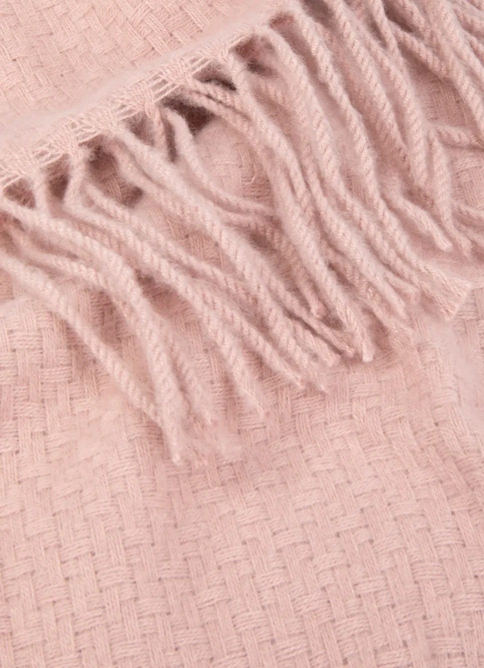 Best Bouchara PLAID TISSÉ UNI RIVAGE ROSE