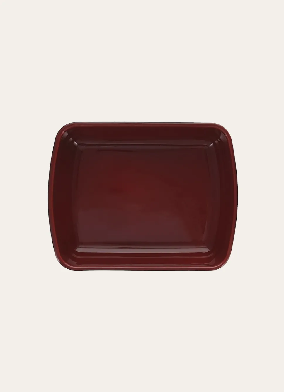 Outlet Bouchara PLAT À FOUR BICOLORE EN CÉRAMIQUE GRAND FORMAT ROUGE OPÉRA