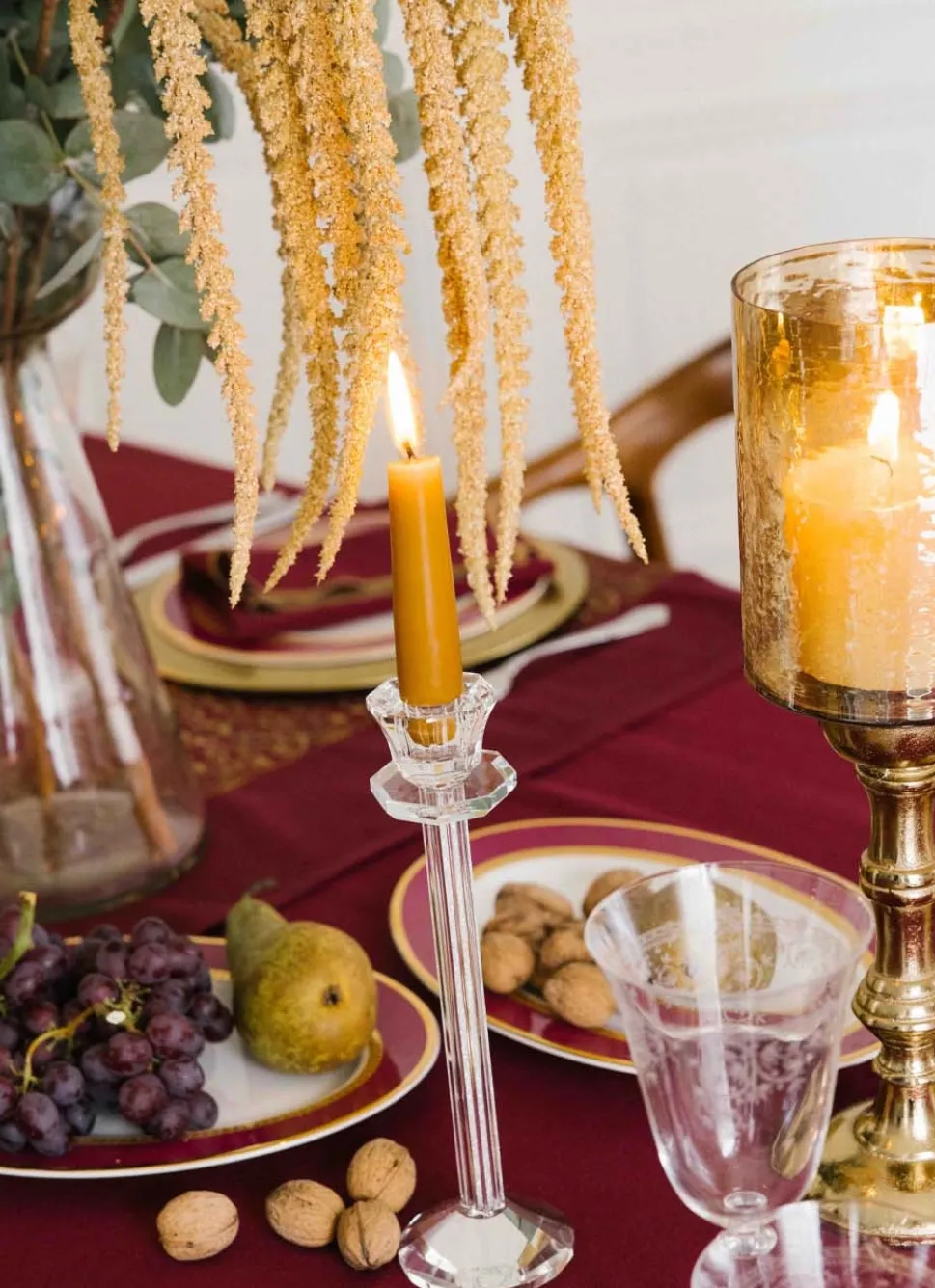 Bouchara PLAT DE PRÉSENTATION EN PORCELAINE ESPRIT VÉNITIEN ROSE FUCHSIA