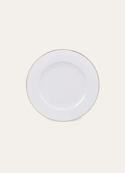 Sale Bouchara PLAT DE PRÉSENTATION PORCELAINE AVEC LISERÉ DORÉ BLANC