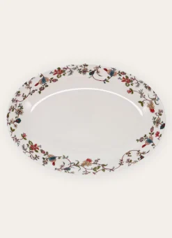 Discount Bouchara PLAT OVALE EN PORCELAINE JISPAHAN BLANC