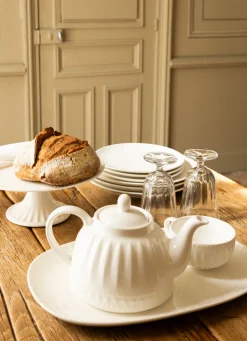 Outlet Bouchara PLAT OVALE EN PORCELAINE BLANC