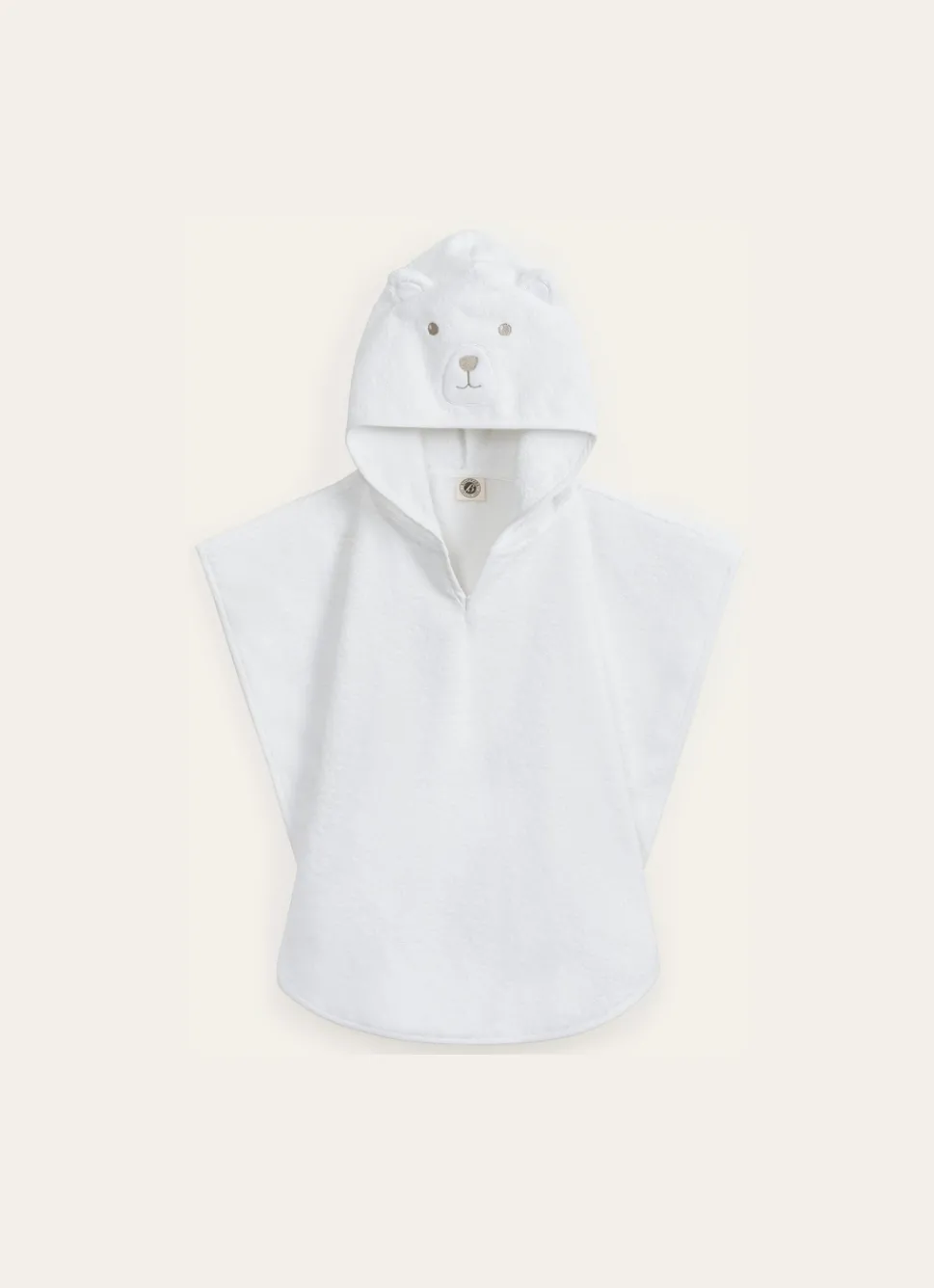 Hot Bouchara PONCHO DE BAIN EN COTON ÉPONGE OURS 360GR BLANC