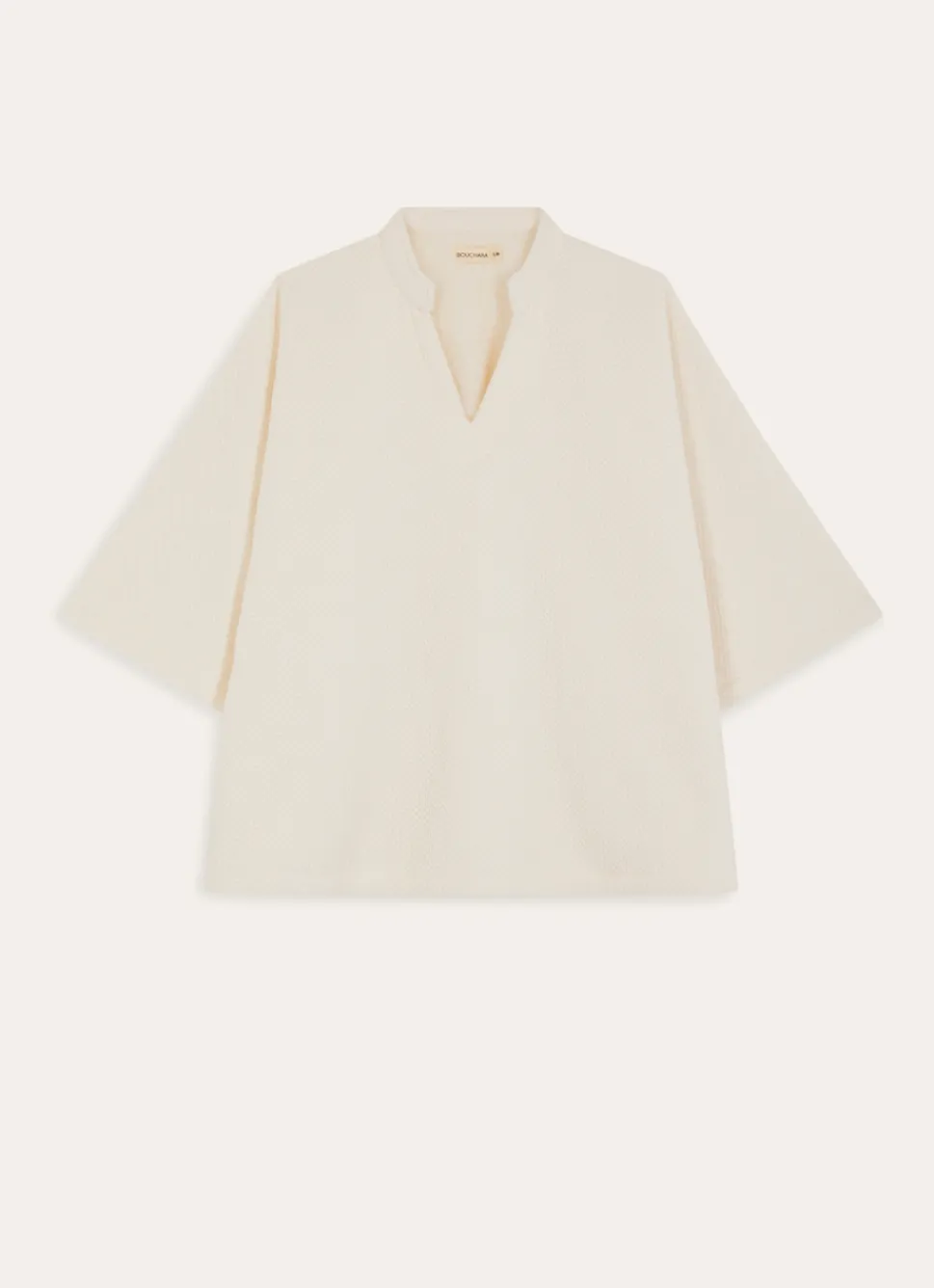 Outlet Bouchara PONCHO DOUBLE POLAIRE CAFFY ECRU