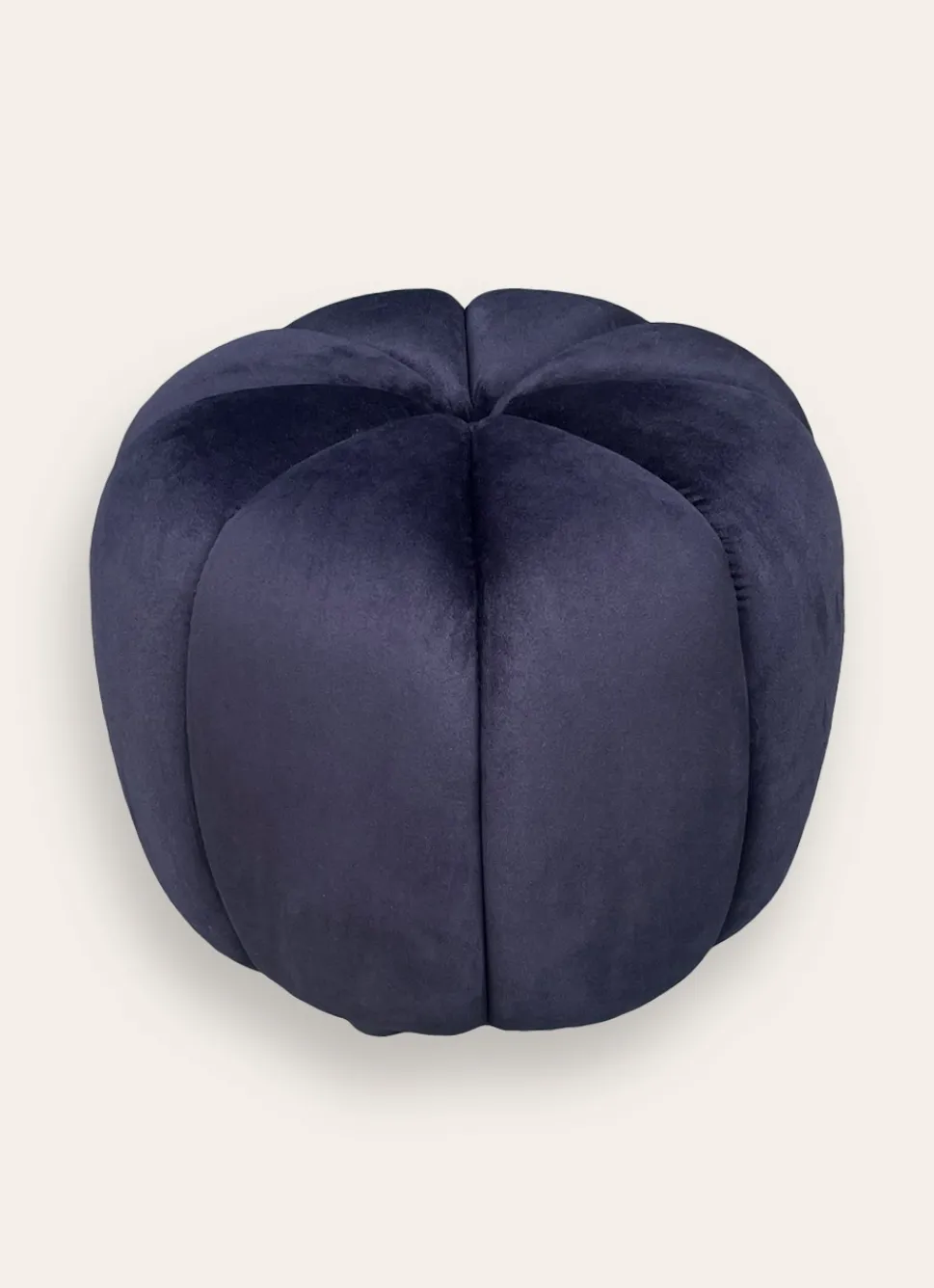 Best Bouchara POUF EN VELOURS - DÉCOUPE TRAVAILLÉE Noir