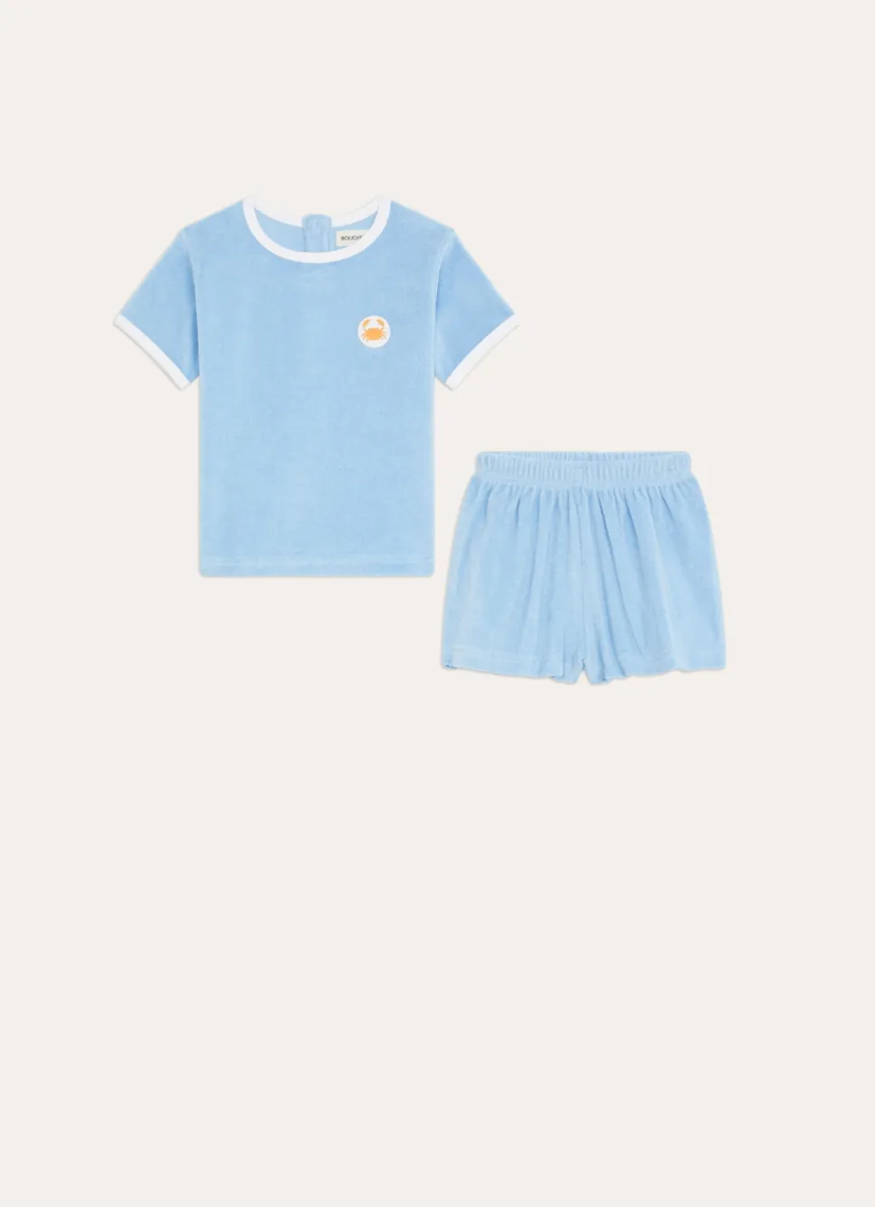 Sale Bouchara PYJAMA ENFANT EN ÉPONGE CRABE BLEU