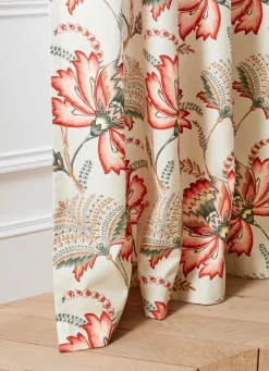 New Bouchara RIDEAU À MOTIFS FLORAUX JULIA BLANC CASSÉ