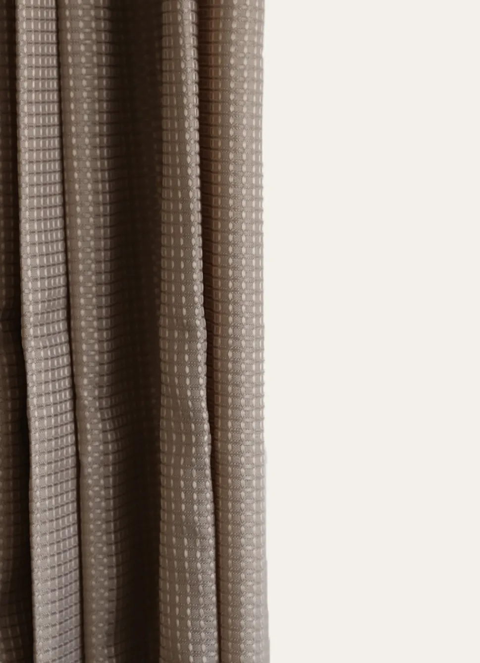 Discount Bouchara RIDEAU DE DOUCHE GAUFRÉ BRUXELLES TAUPE