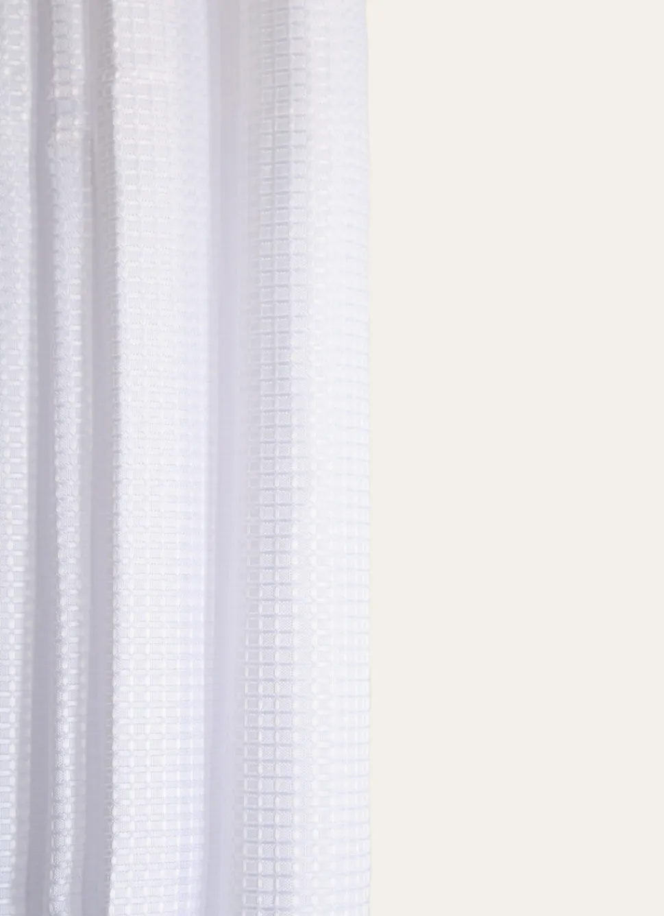 Hot Bouchara RIDEAU DE DOUCHE GAUFRÉ BRUXELLES BLANC
