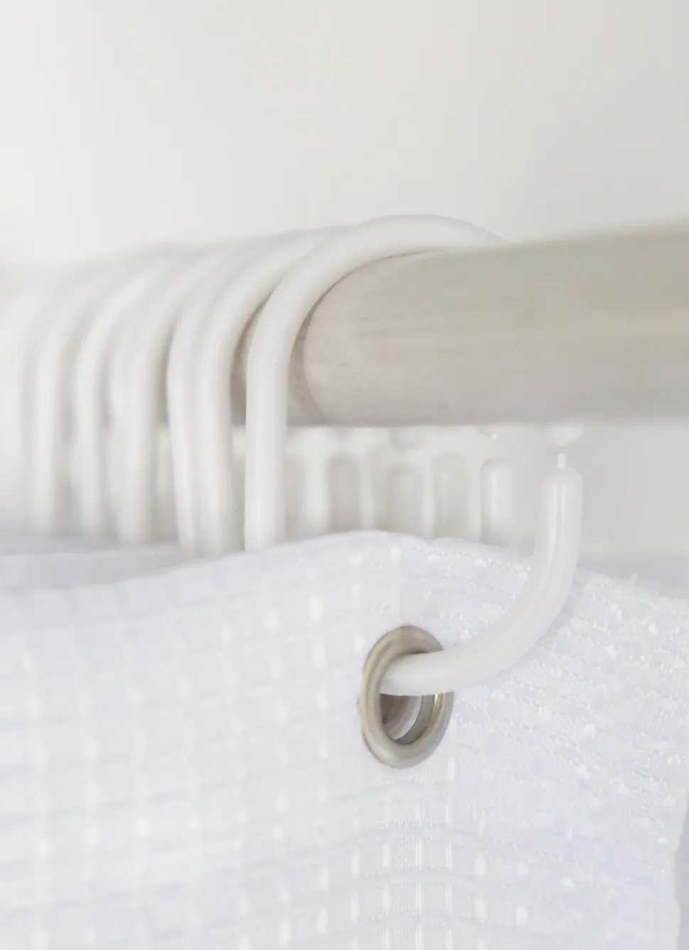 Hot Bouchara RIDEAU DE DOUCHE GAUFRÉ BRUXELLES BLANC