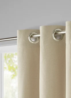 Discount Bouchara RIDEAU EN COTON NATTÉ UNI - H300CM TAUPE