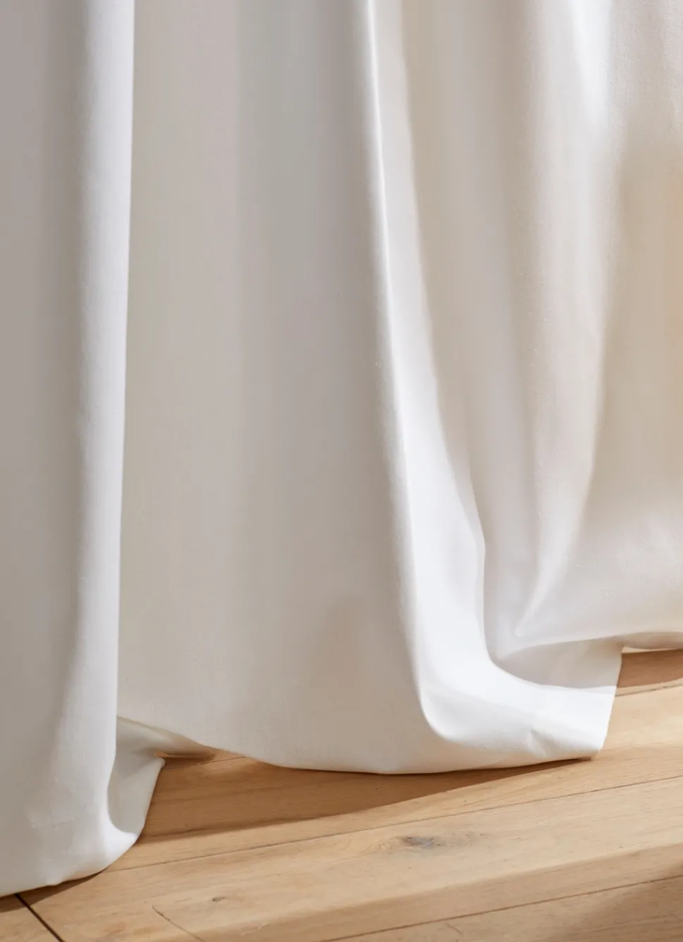 Best Bouchara RIDEAU EN COTON ÉPAIS UNI BLANC