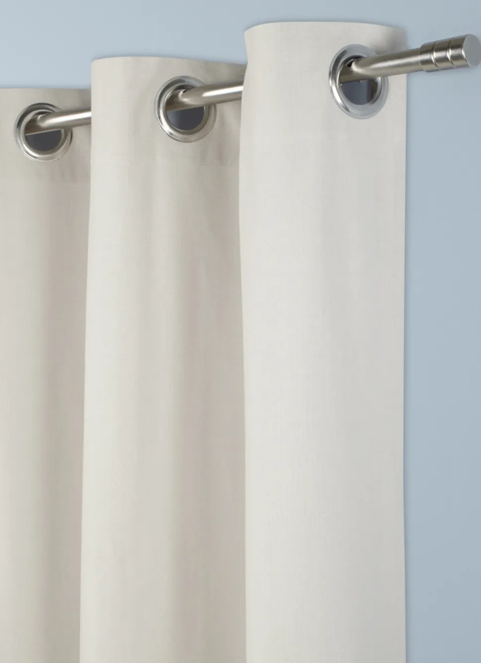 Outlet Bouchara RIDEAU EN COTON ÉPAIS UNI BEIGE