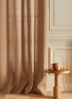 New Bouchara RIDEAU EN COTON ÉPAIS UNI CAMEL