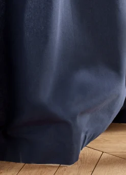 Outlet Bouchara RIDEAU EN COTON ÉPAIS UNI INDIGO