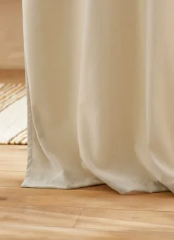 New Bouchara RIDEAU EN VELOURS CHENILLE UNI NATUREL