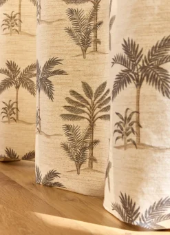 Best Bouchara RIDEAU FLUIDE IMPRIMÉ VÉGÉTAL EN COTON NATUREL