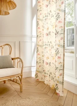 New Bouchara RIDEAU IMPRIMÉ FLEUR DES CHAMPS FLEURI