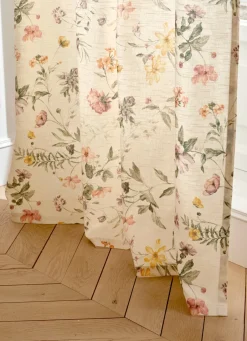 New Bouchara RIDEAU IMPRIMÉ FLEUR DES CHAMPS FLEURI