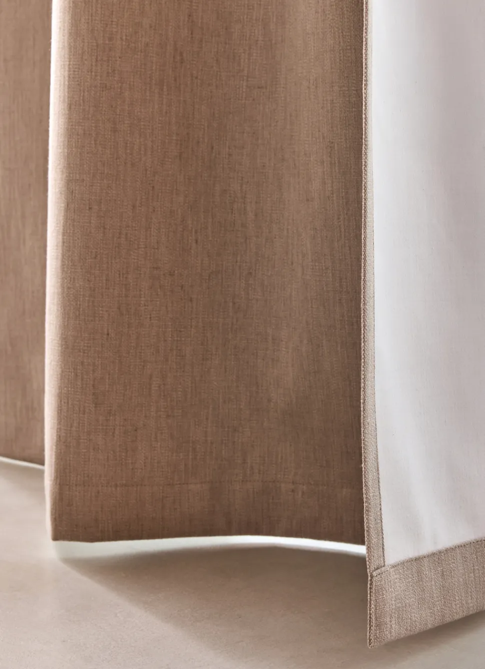 Best Bouchara RIDEAU OCCULTANT ASPECT AVEC LIN NATUREL