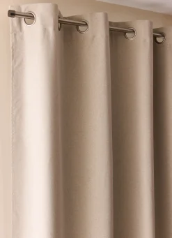 Hot Bouchara RIDEAU OCCULTANT EFFET NATUREL ET CHINÉ BEIGE