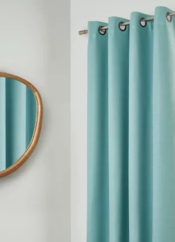 Best Bouchara RIDEAU OCCULTANT UNI EFFET TRAMÉ AQUA