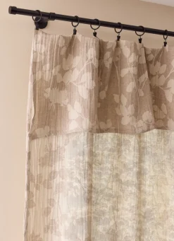 Hot Bouchara RIDEAU RÉVERSIBLE EN COTON JACQUARD VÉGÉTAL NATUREL