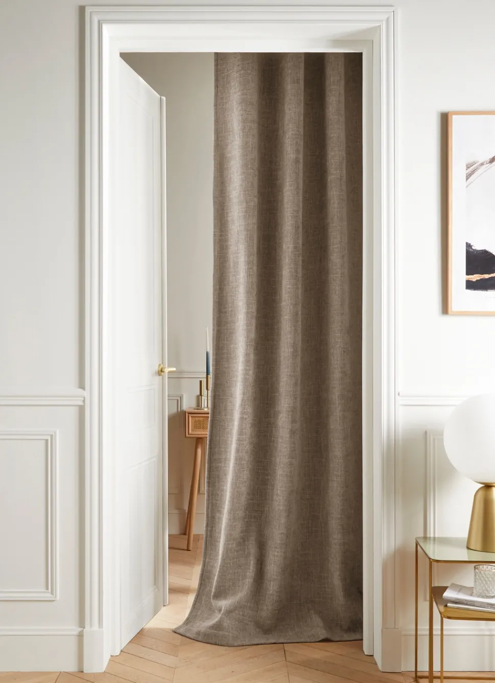 Discount Bouchara RIDEAU THERMIQUE GRANDE HAUTEUR OLIVIA BEIGE