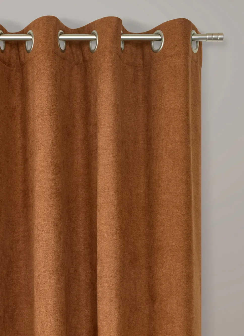 Bouchara RIDEAU THERMIQUE UNI EFFET VELOURS MAT ECUREUIL