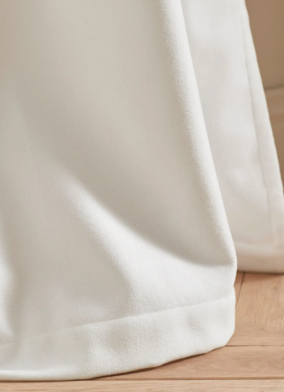 Clearance Bouchara RIDEAU THERMIQUE UNI EFFET VELOURS MAT BLANC