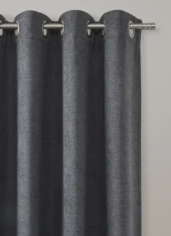 Hot Bouchara RIDEAU THERMIQUE UNI EFFET VELOURS MAT ANTHRACITE