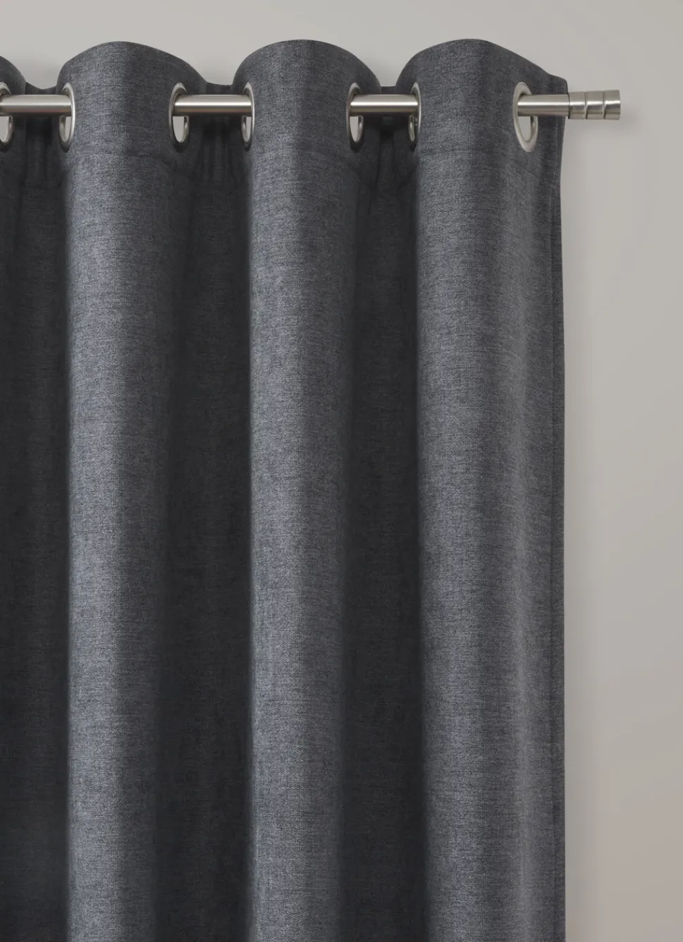 Hot Bouchara RIDEAU THERMIQUE UNI EFFET VELOURS MAT ANTHRACITE