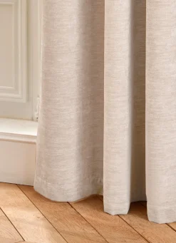 Hot Bouchara RIDEAU UNI ASPECT VELOURS TOUCHER DOUX CANNA ECRU