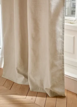 Hot Bouchara RIDEAU UNI AVEC EFFET GRATTÉ LIN