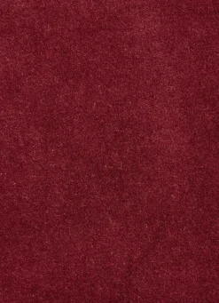 Sale Bouchara RIDEAU UNI EN VELOURS DE COTON DOUBLÉ CARMIN