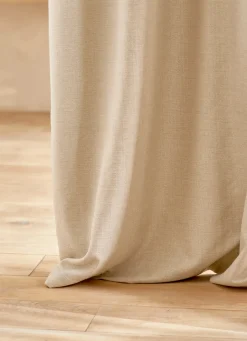 New Bouchara RIDEAU UNI TEXTURÉ BEIGE