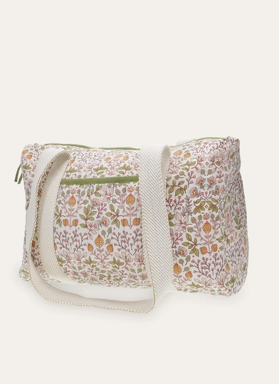 Online Bouchara SAC À LANGER COTON MATELASSÉ MOTIF VÉGÉTAL JAISA MULTICOLORE