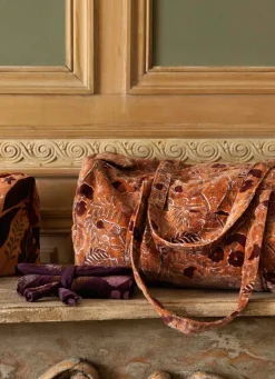 Outlet Bouchara SAC WEEKEND EN VELOURS SOLAL TERRACOTA