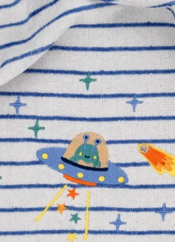 Discount Bouchara SERVIETTE DE BAIN POUR ENFANT AVEC BRODERIE ASTRAL BLANC