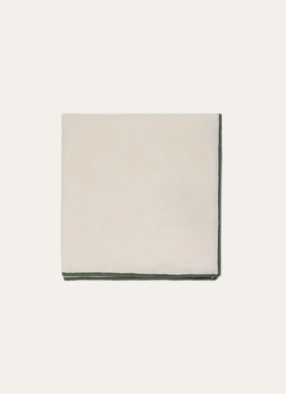 New Bouchara SERVIETTE DE TABLE EN COTON ET LIN BOURDON COLORÉ ECRU