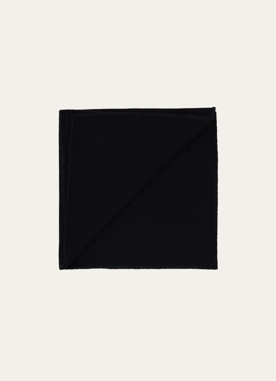 Discount Bouchara SERVIETTE DE TABLE EN COTON ET LIN BOURDON COLORÉ NOIR