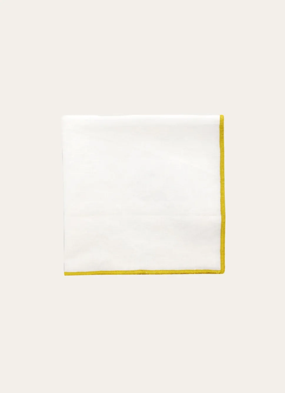 Clearance Bouchara SERVIETTE DE TABLE EN COTON ET LIN BOURDON COLORÉ JAUNE