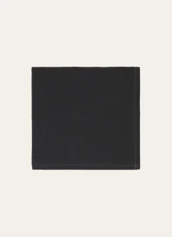 Bouchara SERVIETTE DE TABLE UNIE EN COTON ANTHRACITE