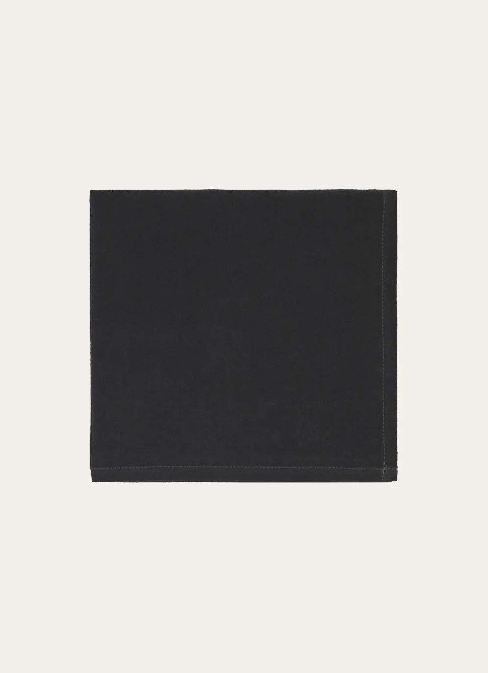 Bouchara SERVIETTE DE TABLE UNIE EN COTON ANTHRACITE