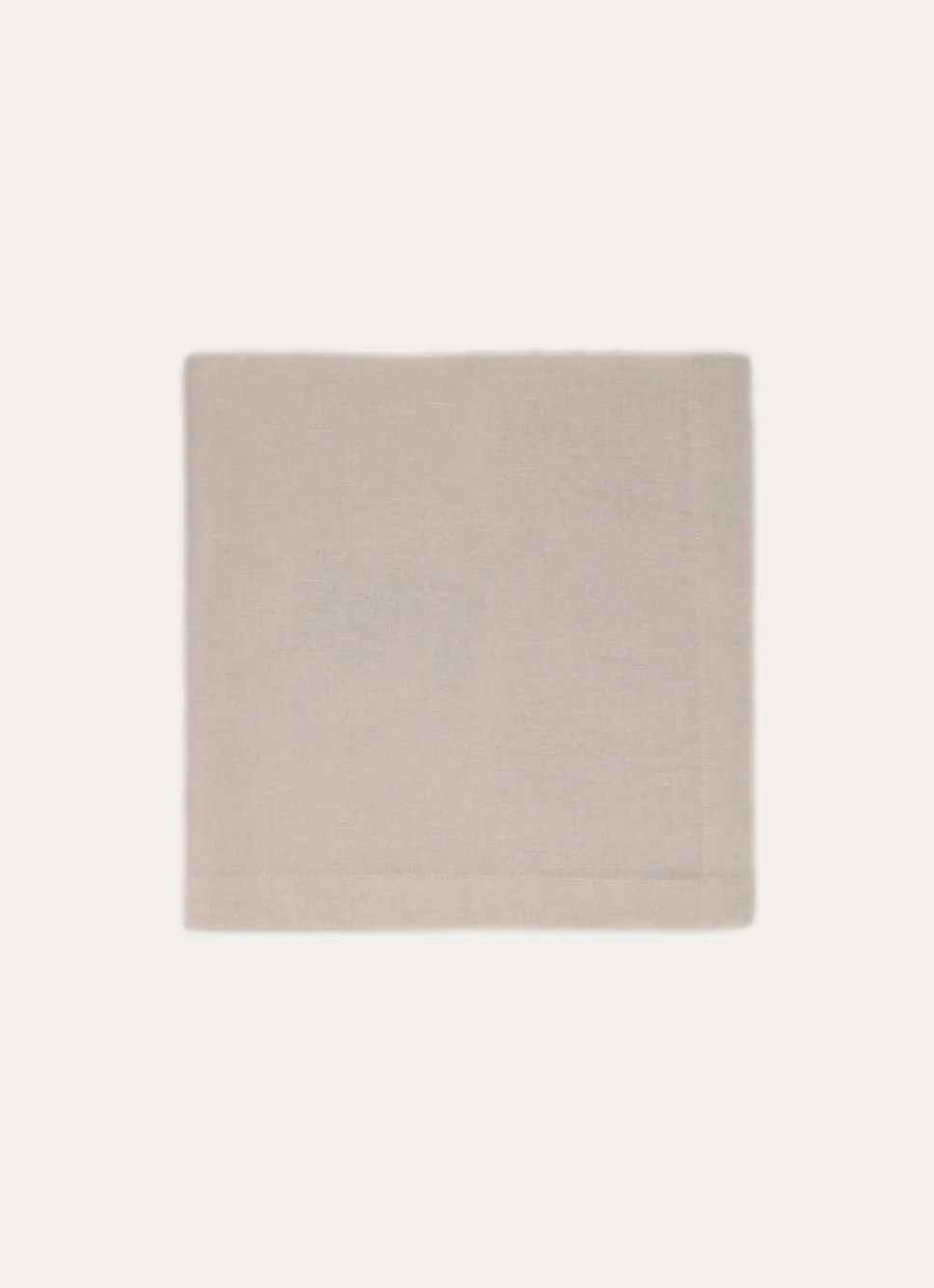 Outlet Bouchara SERVIETTE DE TABLE UNIE EN COTON CRAIE